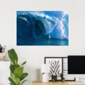 サメ顔ポスター ポスター (ホームオフィス)