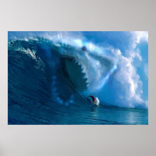 サメ顔ポスター ポスター (正面)