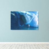 サメ顔油彩プリント キャンバスプリント (インサイチュ (ウッドフロア))