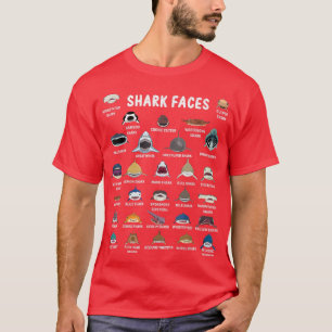 サメ顔 Tシャツ