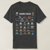 サメ顔 Tシャツ (デザイン正面)