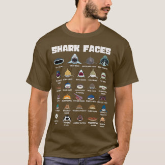 サメ顔 Tシャツ