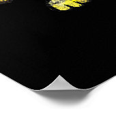 サメ食べ物のが猫のおもしろいサメの贈り物 ポスター (角)