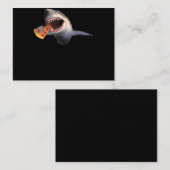 サメ食べ物のピザ好きのサメのギフトおもしろい好き 名刺 (正面/裏面)