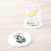 サメ食べ物のピザ |白い素晴らし一口ジャワソーム コースター (側面)