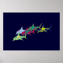 サメ飾りプリント