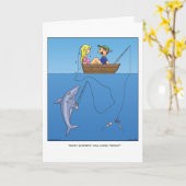 サメ餌グリーティングカード カード (黄色い花)