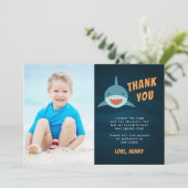 サメ餌 | Flat Thank You Photo Card サンキューカード (スタンド正面)