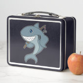 サメ魚釣りフィッシャーフィンシングロッド メタルランチボックス (インサイチュ)