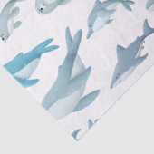 サメ,クジラ,イルカ,白いデコパージュのアザラシ 薄葉紙 (詳細)