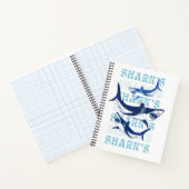 サメ，サメ，サメ，サメ，スタイル ノートブック (内部)
