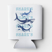 サメ，サメ，サメ，サメ，スタイル 缶クーラー (裏面)