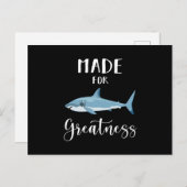 サメ サメ 海 ヒレ 魚 海 面白い ギフト アイデア ポストカード (正面/裏面)