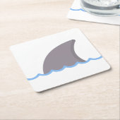 サメ スクエアペーパーコースター (アングル)