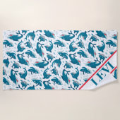 サメ ビーチタオル (正面)