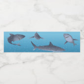 サメ ペットボトルラベル (シングルラベル)