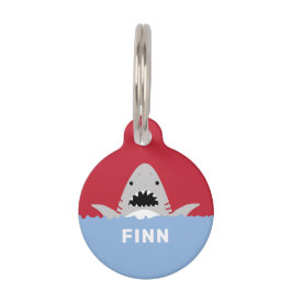 サメ ペット　ネームタグ