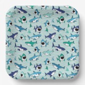 サメ ペーパープレート (正面)