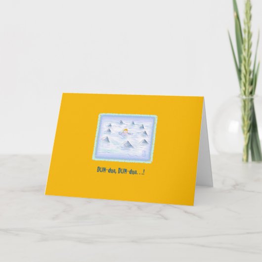 サメ！マンゴーで挨拶 カード (正面)