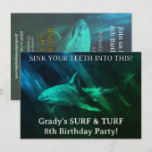 サメ！ 招待状 (正面/裏面)