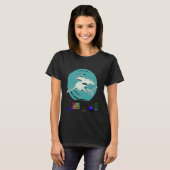 サメ 海の生き物 グー パー チョキ シュモクザメ Tシャツ (正面フル)