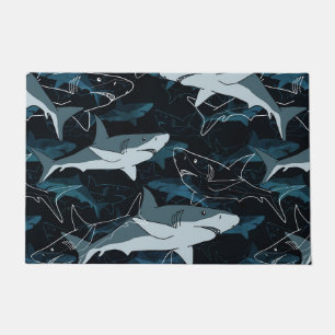 サメ,海,海,魚,捕食者,動物,顎, ドアマット
