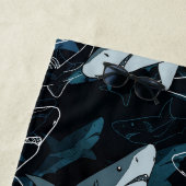 サメ，海，海，魚，捕食者，動物，顎， ビーチタオル (インサイチュ)