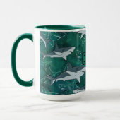 サメ,海,海,魚,捕食者,動物,顎, マグカップ (左)
