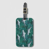 サメ，海，海，魚，捕食者，動物，顎， ラゲッジタグ (正面縦)