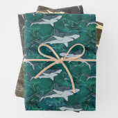 サメ，海，海，魚，捕食者，動物，顎， ラッピングペーパーシート (インサイチュ)