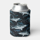 サメ，海，海，魚，捕食者，動物，顎， 缶クーラー (缶正面)