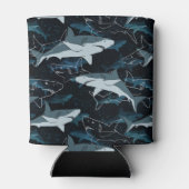 サメ，海，海，魚，捕食者，動物，顎， 缶クーラー (裏面)