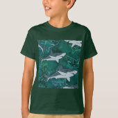 サメ,海,海,魚,捕食者,動物,顎, Tシャツ (正面)