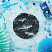 サメ，海，魚，捕食者，動物，顎， ペーパープレート (パーティー)