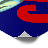 サメ，警告，危険 ポスター (角)