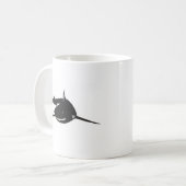 サメ 鮫 切り絵 グッズ コーヒーマグカップ (正面左)