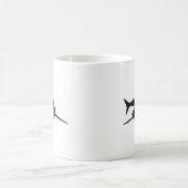 サメ 鮫 切り絵 グッズ コーヒーマグカップ (中央)