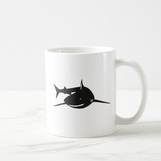 サメ 鮫 切り絵 グッズ コーヒーマグカップ (右)
