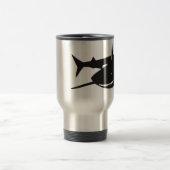 サメ　鮫　切り絵　グッズ トラベルマグ (中央)