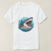 サメ Tシャツ (デザイン正面)