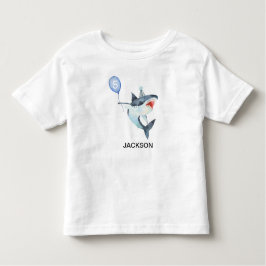 サメTシャツ - 編集可能な番号 - 誕生日Tシャツ トドラーTシャツ