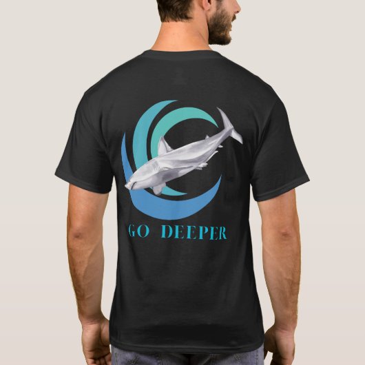 サメTシャツ Tシャツ (裏面)