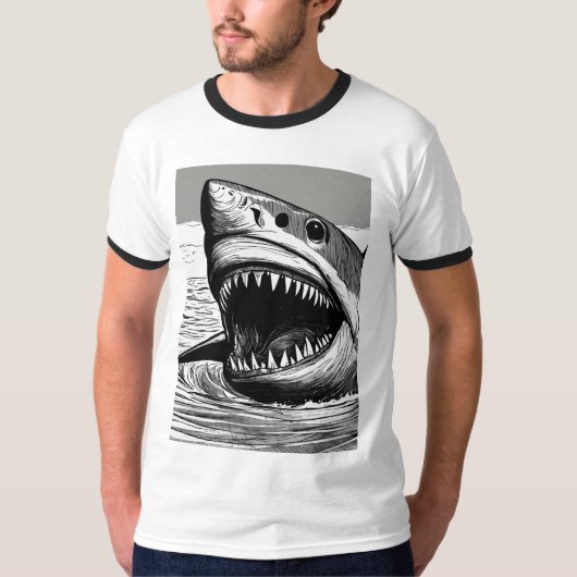 サメTシャツ Tシャツ (正面)