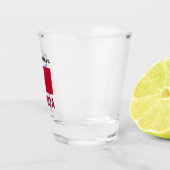 サモアとサモア国旗あなたの名前とショットグラス ショットグラス (右)