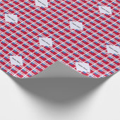 サモアとサモア国旗があなたの名前と並べて ラッピングペーパー (角)