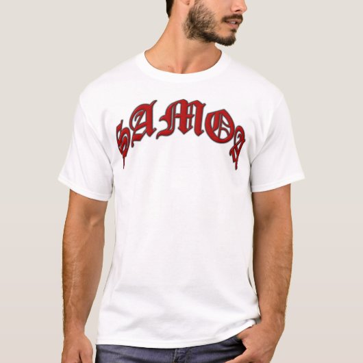 サモアのアーチ形にされた赤 Tシャツ (正面)