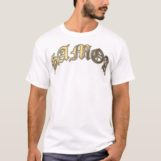 サモアのアーチ形にされた金ゴールド Tシャツ