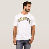 サモアのアーチ形にされた金ゴールド Tシャツ (正面フル)