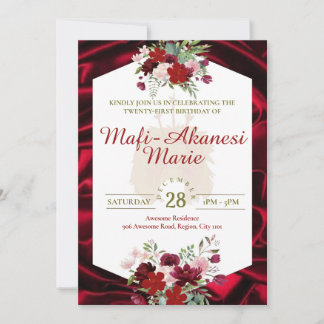 サモアのトゥイガ 21歳の招待状 招待状