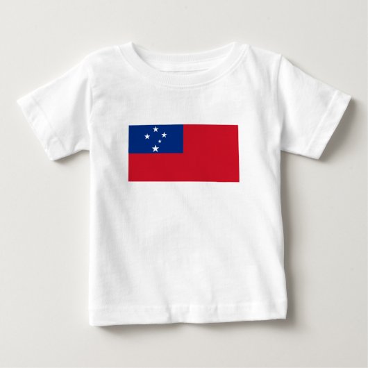 サモアの国旗 ベビーTシャツ (正面)